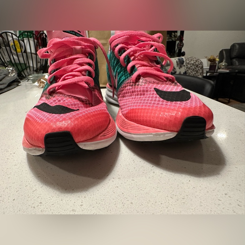 Nike Pink and Green (Watermelon) Athletic Shoes Size 9 - Picture 5 of 9